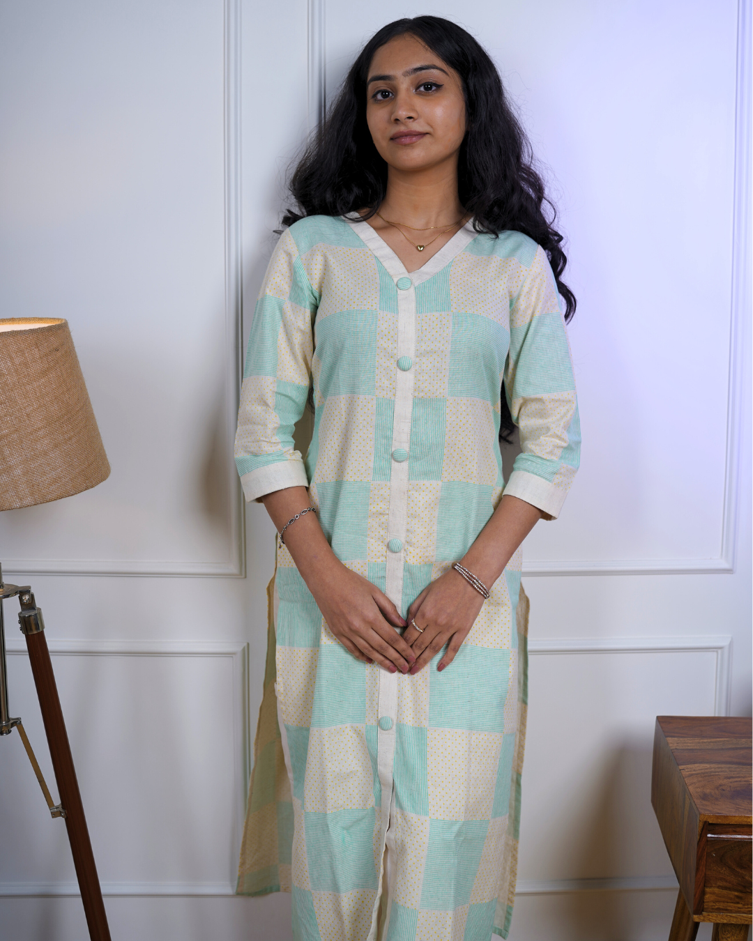Checkered Glow Kurti