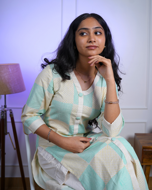 Checkered Glow Kurti