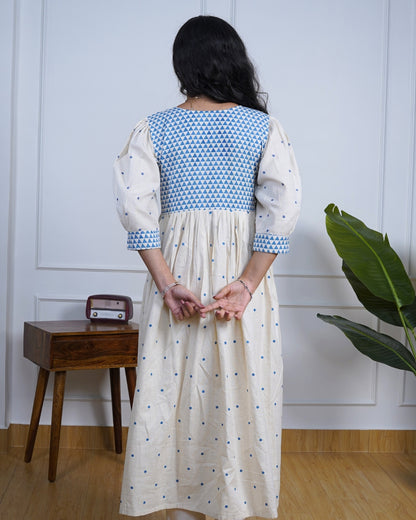 Blue Blossom  Kurti